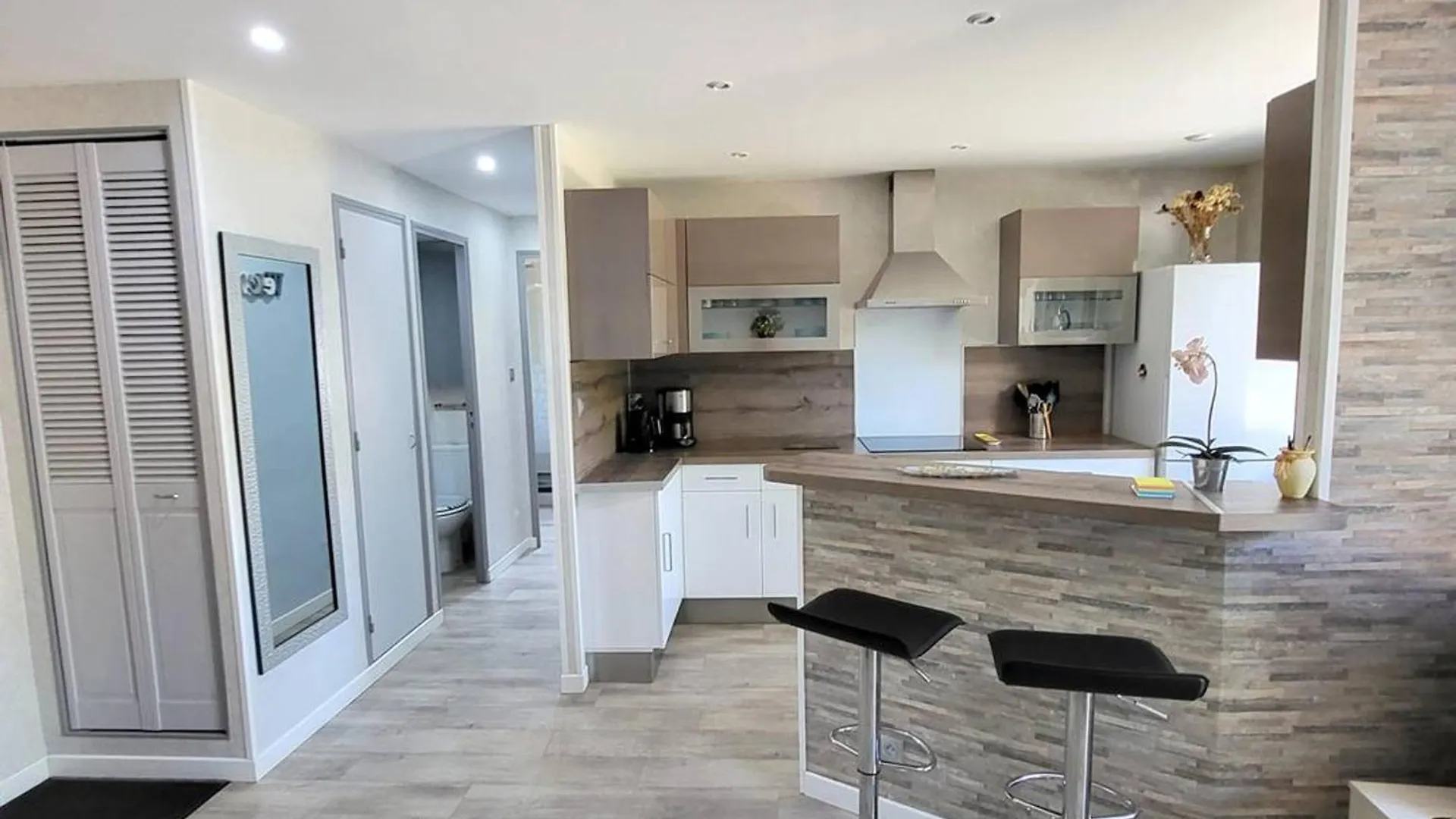 דירה סיס-פור-לה-פלאז' T2 Renove Climatise Avec Jardin, Proche Plage, Parking Securise - Fr-1-316-174